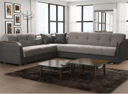 Luxury Corner Sofa L-Shaped Sofa Couch Textile Furniture Sofas Fabric Design New